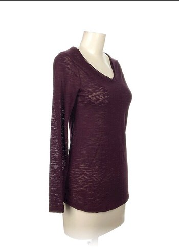 Vakkorama Bordo Uzun Kollu Kadın Bluz - Görsel 2