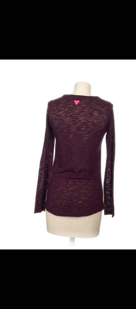 Vakkorama Bordo Uzun Kollu Kadın Bluz - Görsel 3