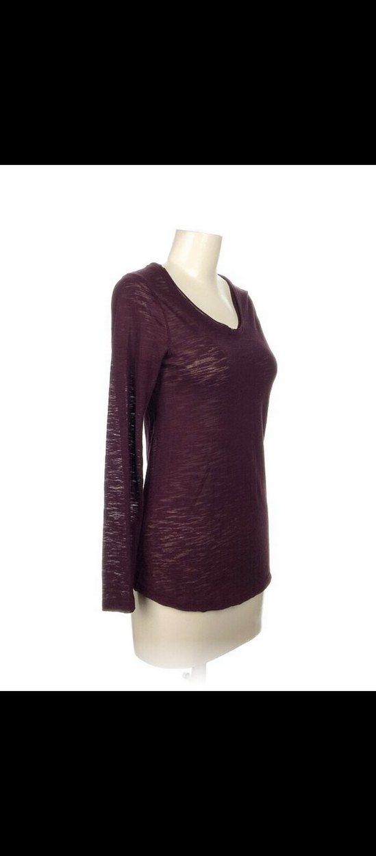 Vakkorama Bordo Uzun Kollu Kadın Bluz - Görsel 2