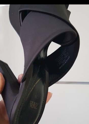 Zara platform topuklu sandalet / platform topuklu terlik - Görsel 12