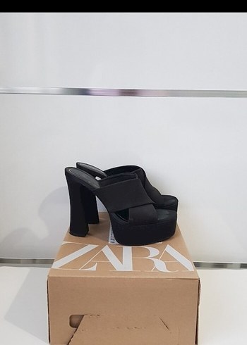 Zara platform topuklu sandalet / platform topuklu terlik - Görsel 6