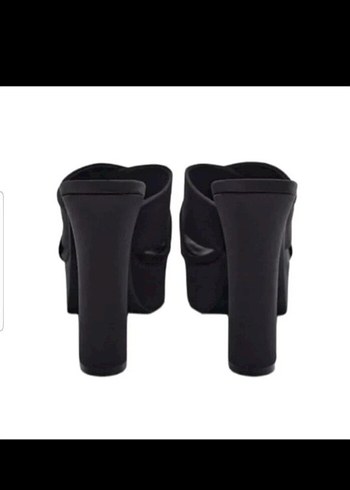 Zara platform topuklu sandalet / platform topuklu terlik - Görsel 10