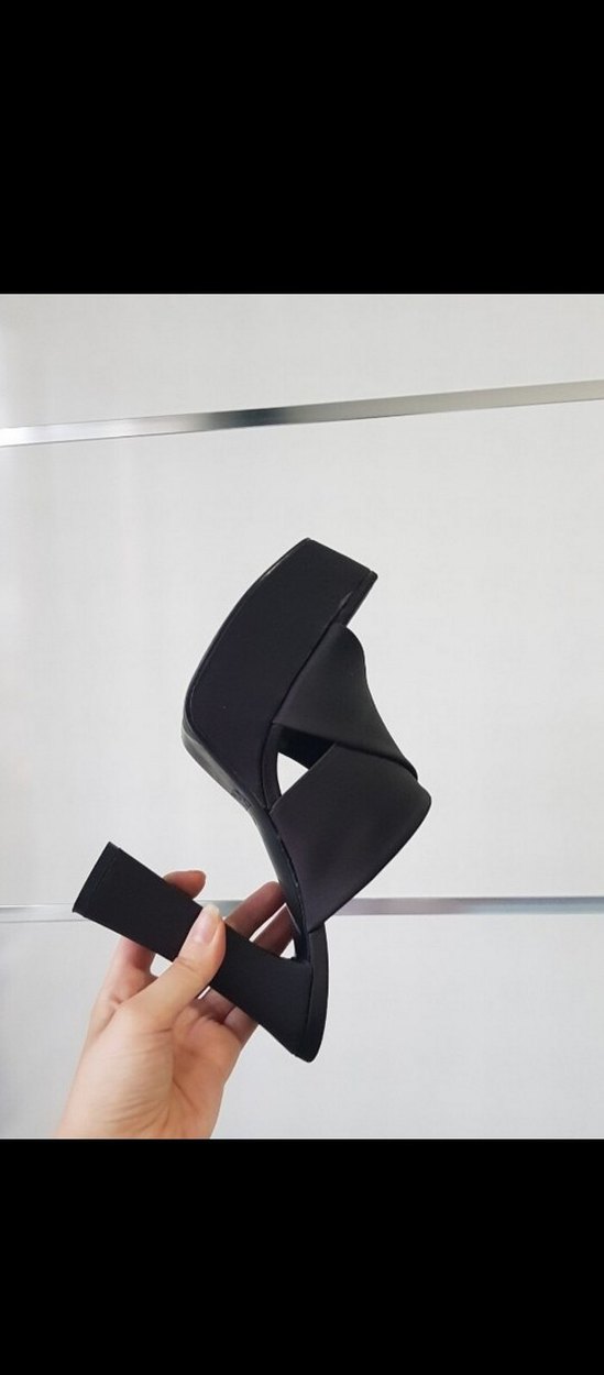 Zara platform topuklu sandalet / platform topuklu terlik - Görsel 4