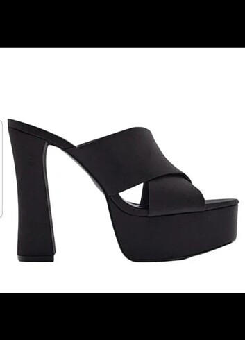 36 Beden siyah Renk Zara platform topuklu sandalet