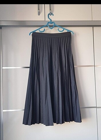Zara Zara denim görünümlü midi etek
