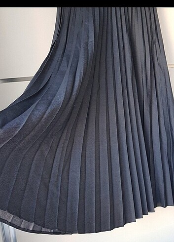 s Beden Zara denim görünümlü midi etek