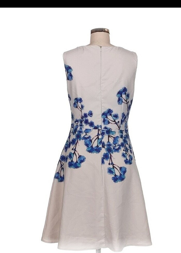 ÇİÇEK DESENLİ ÇAN ELBİSE - Görsel 3