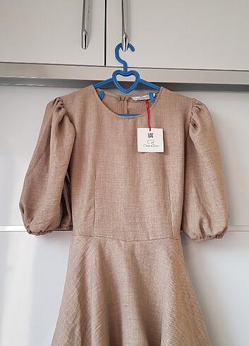 Volanlı Katlı Şortlu Kısa Elbise - Görsel 5