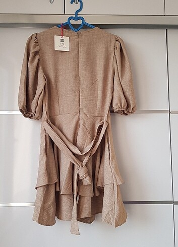 Volanlı Katlı Şortlu Kısa Elbise - Görsel 6