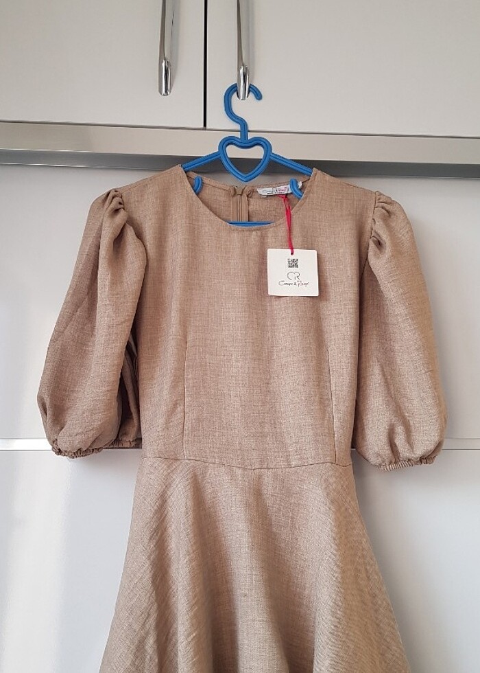 Volanlı Katlı Şortlu Kısa Elbise - Görsel 5