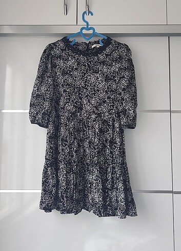 Desenli Bol Kesim Karpuz Kol Elbise - Görsel 16