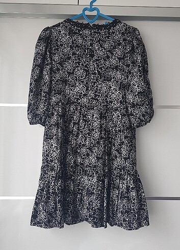 Desenli Bol Kesim Karpuz Kol Elbise - Görsel 19