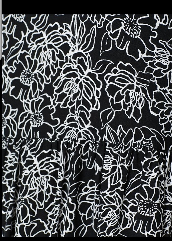 Desenli Bol Kesim Karpuz Kol Elbise - Görsel 4