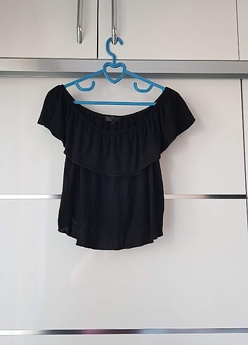 m Beden Topshop Prenses Yaka Volanlı Bluz