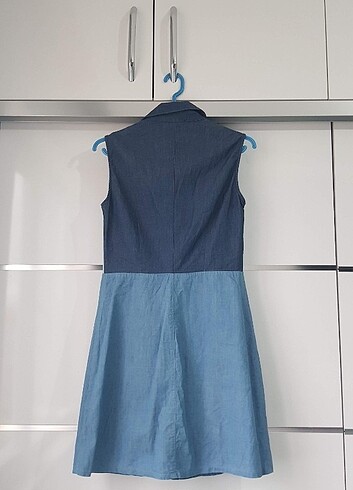 Denim Kısa Elbise - Görsel 6