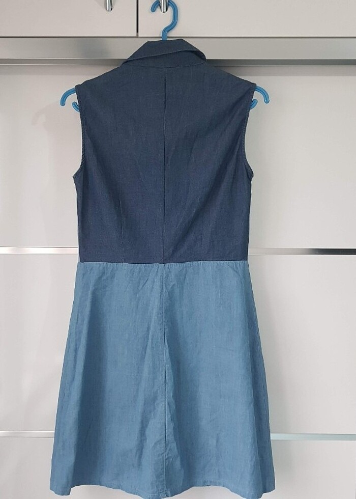 Denim Kısa Elbise - Görsel 4