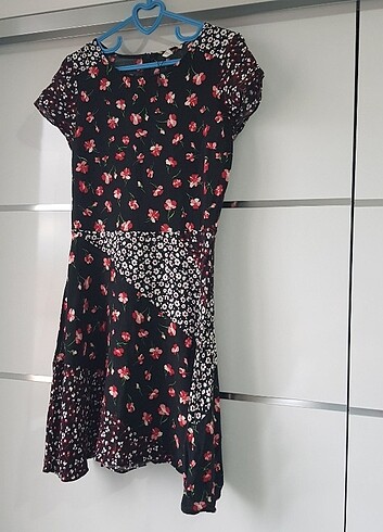 Desenli etiketli elbise - Görsel 5