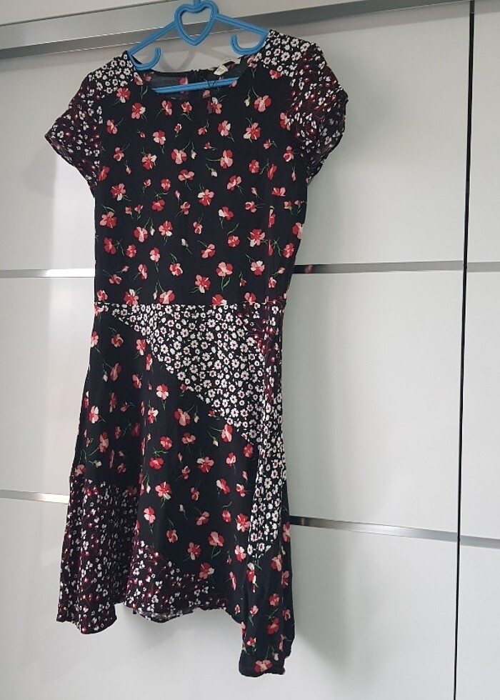 Desenli etiketli elbise - Görsel 5