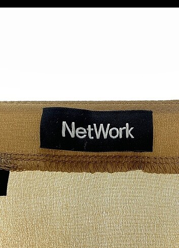 xs Beden kahverengi Renk NETWORK İPEK GÖMLEK