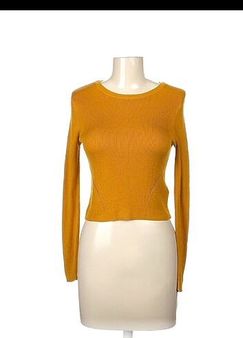 H&M HARDAL SARISI TRİKO BLUZ