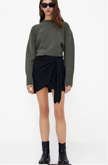 Zara etkiletli mini etek