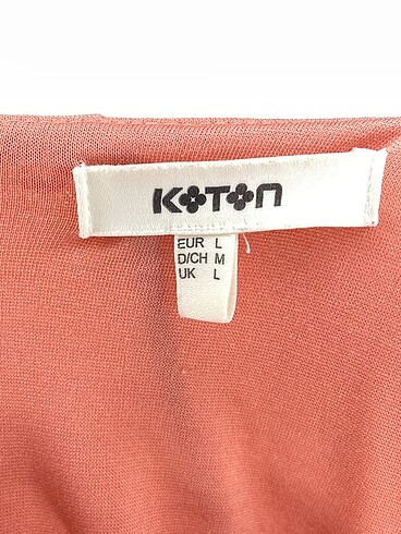 l Beden pembe Renk Koton Uzun Elbise %70 İndirimli.