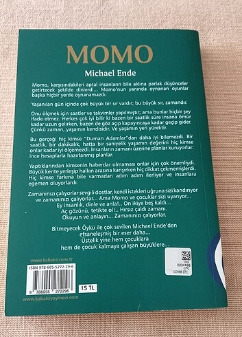  Kitap Momo - Michael Ende - Kabalcı Yayınevi