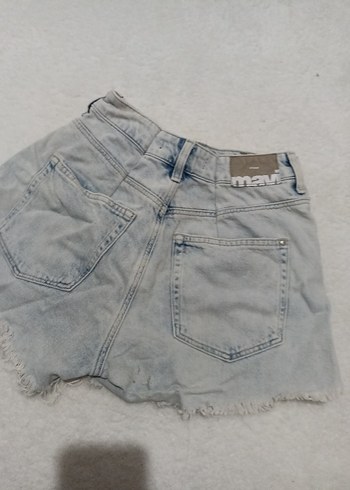 mavi kadin şort - Görsel 2