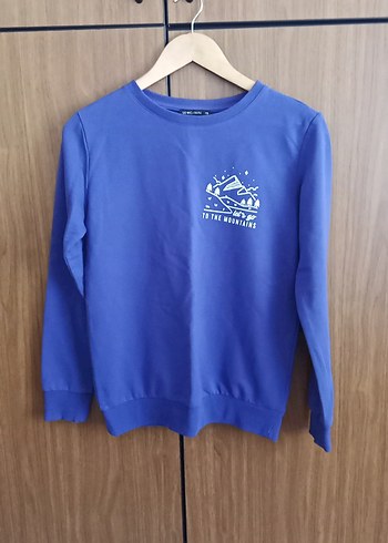 Mor Kadın Sweatshirt, Uzun Kollu, Baskılı