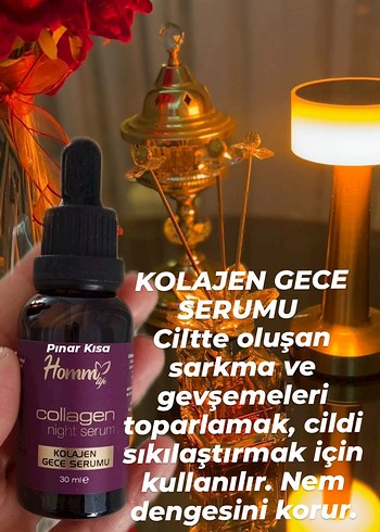 Homm Kolajen Krem & Gece Serumu 50 ml - Görsel 3