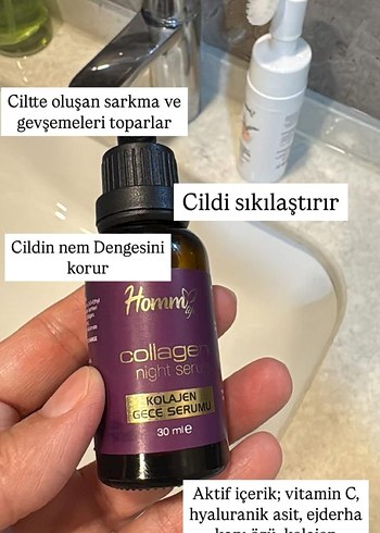 Homm Kolajen Krem & Gece Serumu 50 ml - Görsel 2