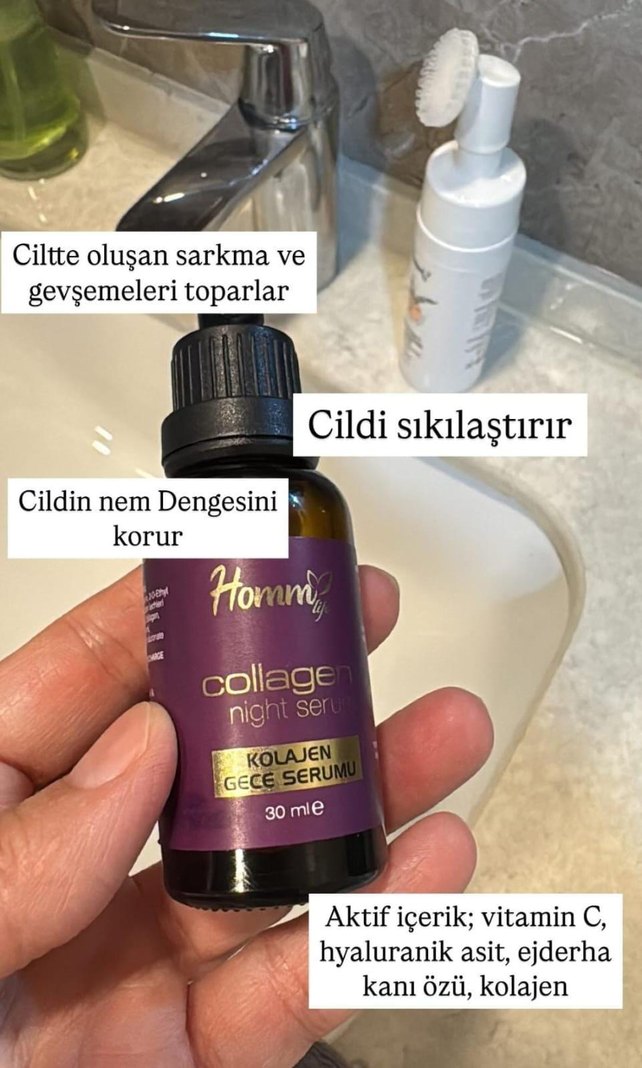 Homm Kolajen Krem & Gece Serumu 50 ml - Görsel 2