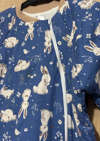 Koyu Mavi Erkek Bebek Kürklü Tulum - Görsel 2