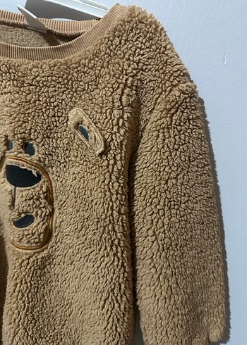 Kahverengi Nakışlı Erkek Çocuk Sweatshirt - Görsel 3