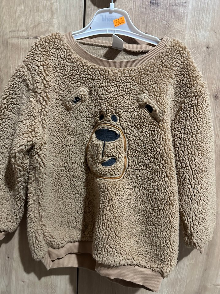 Kahverengi Nakışlı Erkek Çocuk Sweatshirt - Görsel 4