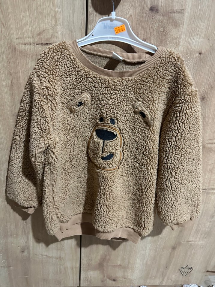 Kahverengi Nakışlı Erkek Çocuk Sweatshirt - Görsel 2