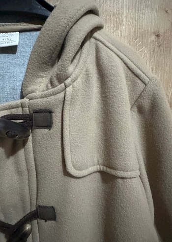 Bej Kapüşonlu Erkek Çocuk Kaban - Görsel 2