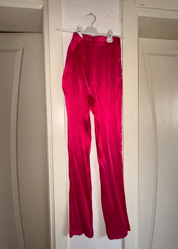 Pembe Parlak Uzun Kollu Hamile Bluzu - Görsel 3