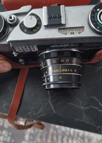 Beden Renk Bej Deri Kılıflı Filmli Kamera