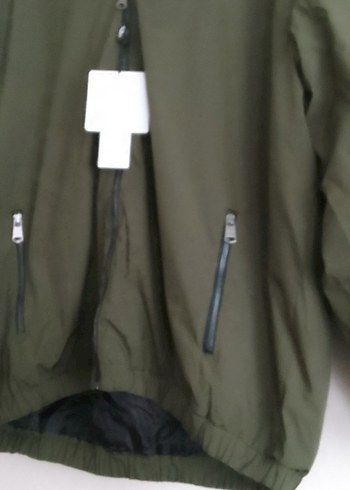 Kapüşonlu Haki Erkek Fermuarlı Ceket büyük beden 5xl - Görsel 2