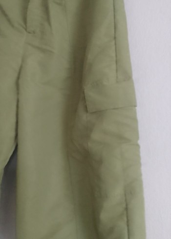 yeşil renk paraşüt kumaş, pantolon - Görsel 4