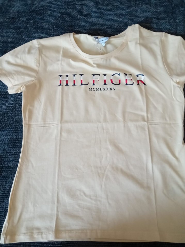 Tommy Hilfiger sarı Pamuklu Tişört - Görsel 2