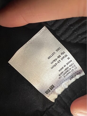Uniqlo siyah keten pantolon