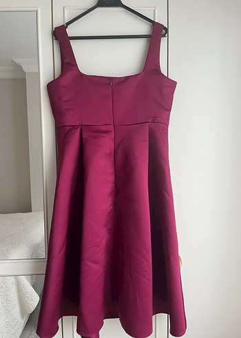 Trendyol & Milla Bordo Midi Abiye Elbise