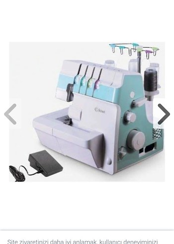 Kiwi KSW-3097 Overlok Makinesi-2 kere kullanıldı-sıfır
