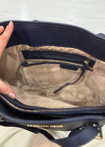 Michael Kors Lacivert Deri Kadın Büyük Çanta - Görsel 6