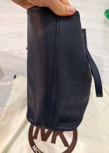 Michael Kors Lacivert Deri Kadın Büyük Çanta - Görsel 3