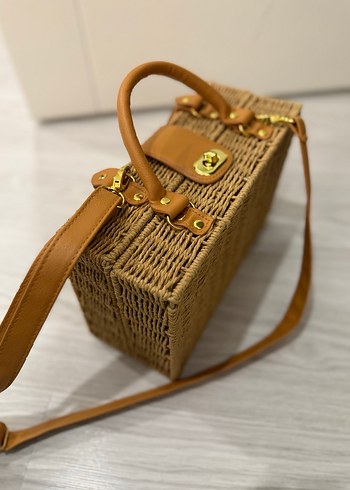 Bej Örgü  Kadın Çanta - Görsel 2