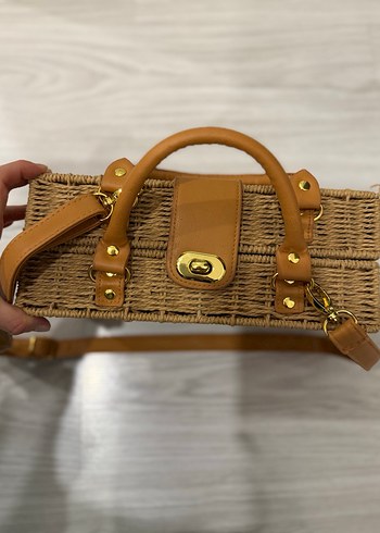 Bej Örgü  Kadın Çanta - Görsel 3