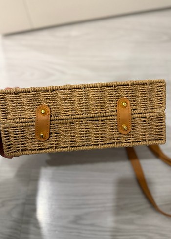 Bej Örgü  Kadın Çanta - Görsel 7